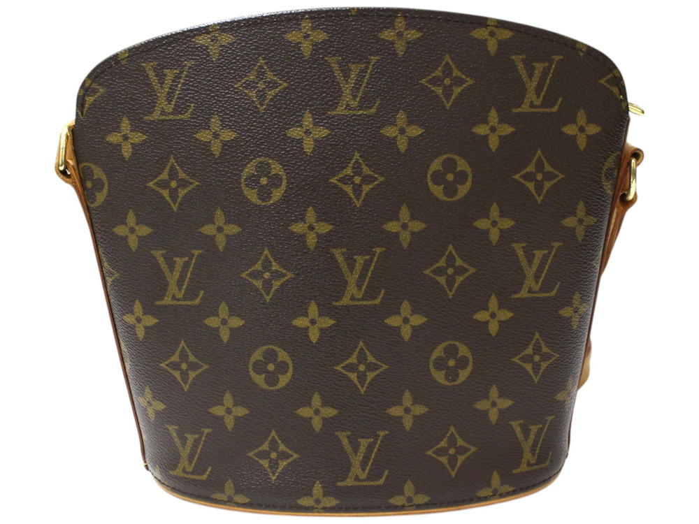 Louis Vuitton Druot Hobo Monogram Brown Shoulder Bag Brown
